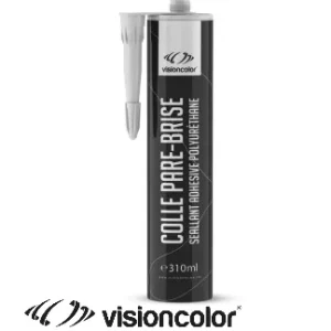 Colle à pare brise polyuréthane noir 310ml Vision Color