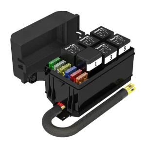Boite 6 relais + 6 fusibles pré-cablée pour installation électrique 12 volts complète